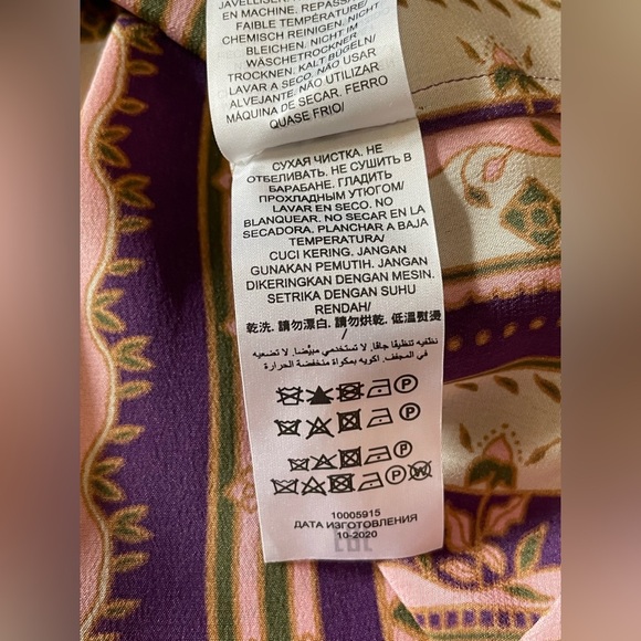 NWT Tory Burch silk burnout pleated skirt - Picture 10 of 10